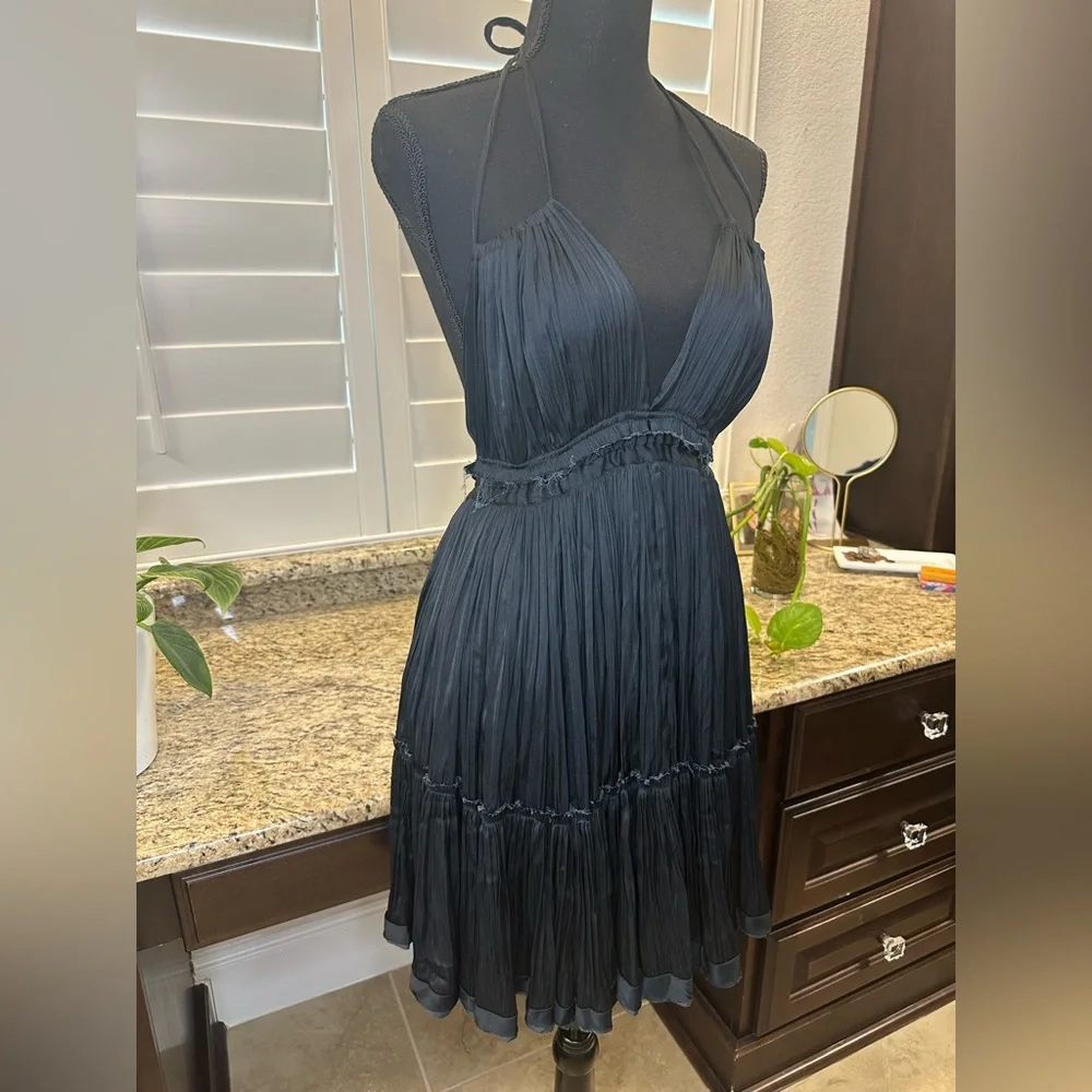 NWT Free People 100 Degrees of Shine Mini Dress, Size medium - Picture 4 of 7